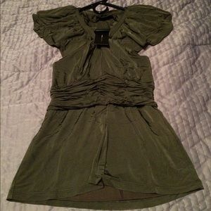 $158 BCBGMaxazria flutter sleeve top